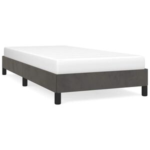 vidaXL Sengeramme uden madras M&oslash;rkegr&aring; 80x200 cm Fl&oslash;jl