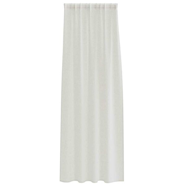 vidaXL Voile Gardin med gardiner 2 pcs Creme 245 x 140 cm Polyester
