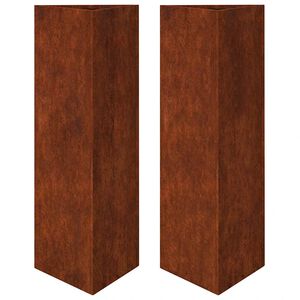 vidaXL Havekrukker 2 stk. trekantede 30x26x75 cm i vejrbestandigt st&aring;l