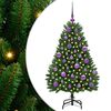 vidaXL Kunstigt Hinged Juletr&aelig; 150 LED'er Gr&oslash;n 120 cm PVC og St&aring;l
