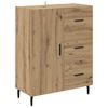 vidaXL Highboard med skuffe 2 pcs Artisan Egetr&aelig; Konstrueret tr&aelig;