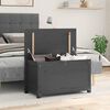 vidaXL opbevaringskasse 80x40x45,5 cm massivt fyrretræ grå