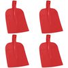 vidaXL Skovlhoved 4 pcs R&oslash;d 32 x 24,5 cm Pulverlakeret st&aring;l