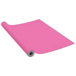vidaXL selvkl&aelig;bende folie til m&oslash;bler 500x90 cm PVC pink h&oslash;jglans
