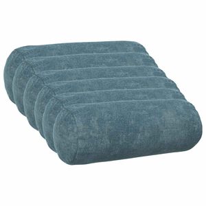 vidaXL Pudebetr&aelig;k 6 stk. HEERLEN Bl&aring; &Oslash; 15 x 40 cm Chenille Stof