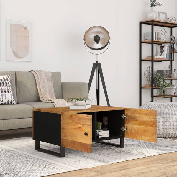 vidaXL sofabord 80x50x40 cm massivt mangotr&aelig; og konstrueret tr&aelig;