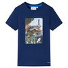 vidaXL T-shirt til b&oslash;rn str. 116 m&oslash;rkebl&aring;