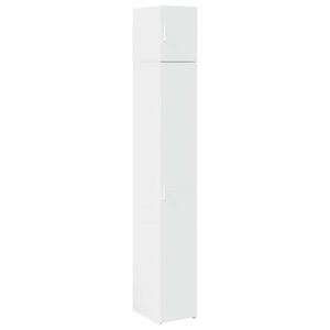 vidaXL skab 30x42,5x225 cm smalt konstrueret tr&aelig; hvid