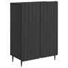 vidaXL Sideboard Sort 66 x 34,5 x 92 cm Konstrueret tr&aelig;