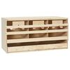vidaXL redekasse til h&oslash;ns med 3 rum 72x33x38 cm massivt fyrretr&aelig;