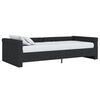 vidaXL daybed med madras og USB 90x200 cm stof sort
