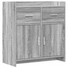 vidaXL Sideboard Gr&aring; Sonoma 75 x 36 x 80 cm Konstrueret tr&aelig;