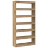 vidaXL Bogskab 6 niveauer 100 x 30 x 198 cm Konstrueret tr&aelig; Artisan Eg