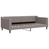 vidaXL daybed 90x200 cm stof gr&aring;brun