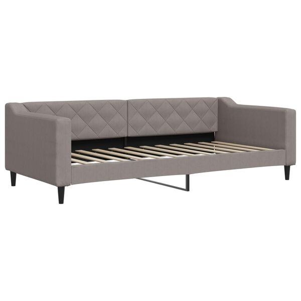 vidaXL daybed 90x200 cm stof gr&aring;brun