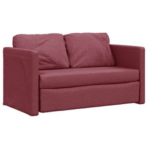 vidaXL 2-i-1 sovesofa 112x174x55 cm stof vinr&oslash;d