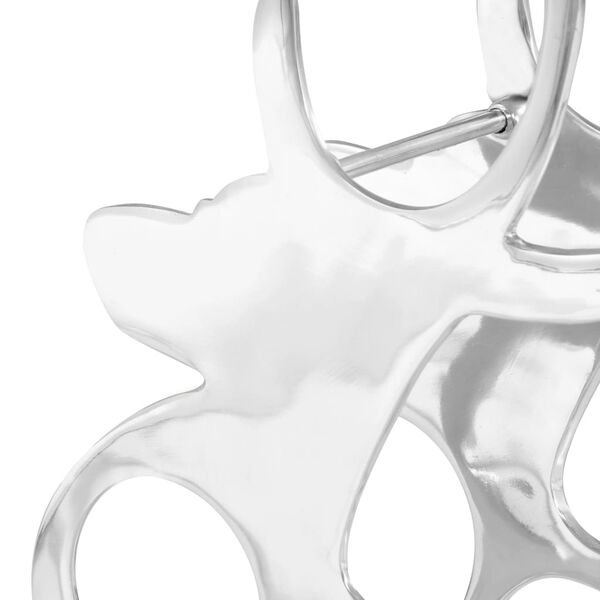 vidaXL vinreol massiv aluminium 33 x 14 x 54 cm s&oslash;lvfarvet