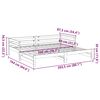 vidaXL daybed med udtr&aelig;k 80x200 cm massivt fyrretr&aelig; gyldenbrun