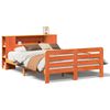 vidaXL sengeramme uden madras 140x190 cm massivt fyrretr&aelig; gyldenbrun