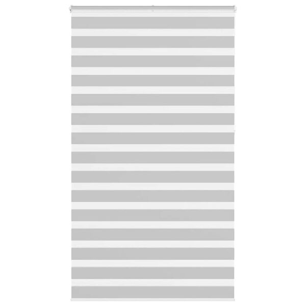 vidaXL zebragardin lysegr&aring; 120x230 cm stofbredde 115,9 cm polyester