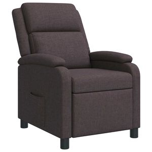 vidaXL Recliner M&oslash;rk Brun Stof