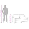 vidaXL 2-personers sofa 140 cm stof sort