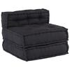 vidaXL Modulsofa 4 pcs Antracit Stof