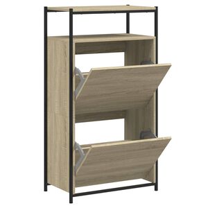 vidaXL skoreol 60x34x112 cm konstrueret tr&aelig; sonoma-eg