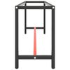 vidaXL stel til arbejdsb&aelig;nk 210x50x79 cm metal mat sort og mat r&oslash;d