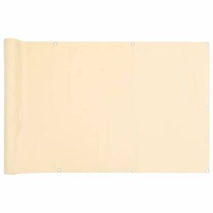 vidaXL altanafsk&aelig;rmning 600x90 cm PVC cremefarvet