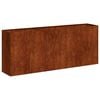 vidaXL plantekasse rustfarvet 200x40x80 cm forvitringsst&aring;l