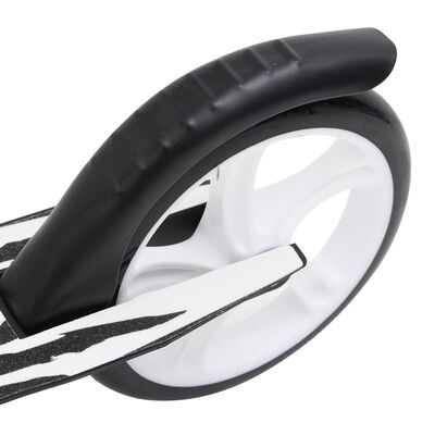 vidaXL 2-hjulet børneløbehjul med justerbart aluminiumsstyr sort