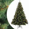 vidaXL Kunstigt Hinged Juletr&aelig; 180 cm 300 LED'er Varm hvid