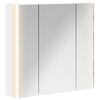vidaXL Badev&aelig;relsesspejlskab Hvid 63,5 x 15,5 x 60,5 cm