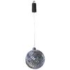 Luxform LED-h&aelig;ngelampe Ball Swirl med batteri s&oslash;lvfarvet