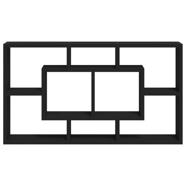 vidaXL v&aelig;ghylde 8 rum sort