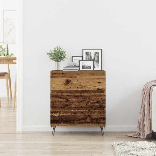 vidaXL Sideboard Gammelt træ 60 x 35 x 70 cm Konstrueret træ