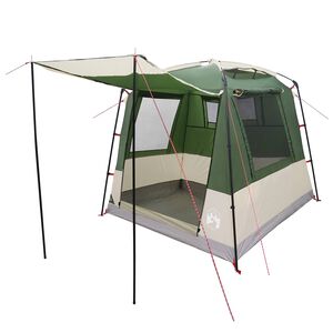 vidaXL Party Tent 4-personers Gr&oslash;n 185T Polyester med PU Coating