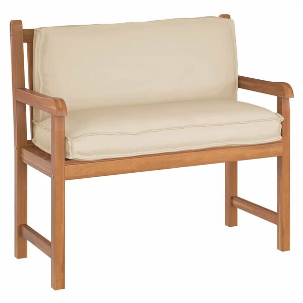 vidaXL Pallehynde til ryglæn Beige 120 x 40 x 12 cm Oxford stof