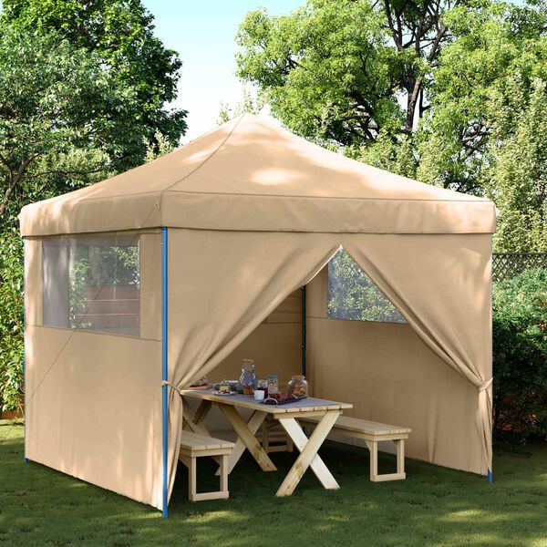 vidaXL Party Tent Beige 292 x 292 x 315 cm Oxford stof