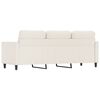 vidaXL 3-personers sofa 180 cm kunstl&aelig;der cremefarvet