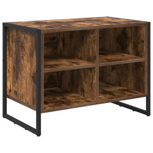 vidaXL Sko skab 60 x 35 x 44 cm Konstrueret tr&aelig; R&oslash;get Eg