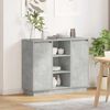 vidaXL LED Sideboard Beton Gr&aring; 90 x 32 x 75 cm Konstrueret tr&aelig;