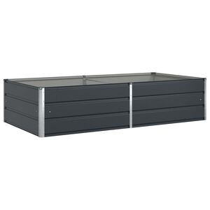 vidaXL Plantekasse Antracit 195 x 100 x 45 cm Galvaniseret st&aring;l