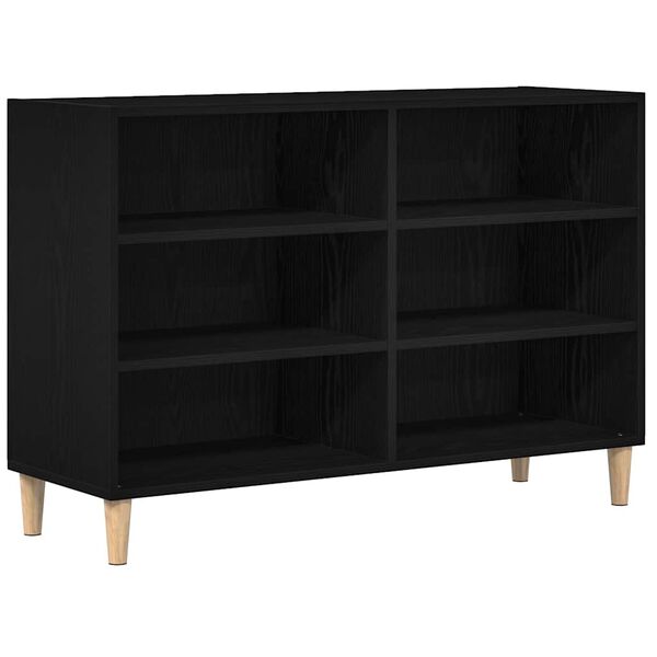 vidaXL Sideboard Sort eg 103,5 x 35 x 70 cm Konstrueret tr&aelig;