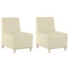 vidaXL Modulsofa enhed uden arme 2 pcs Creme 55 x 74 x 82 cm
