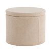 Venture Home puf Dunken 51x51x43 cm teddystof beige