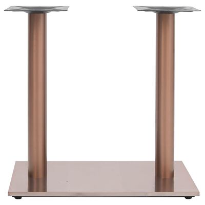 vidaXL bordben til bistrobord 70x40x72 cm rustfrit stål