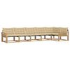 vidaXL Udend&oslash;rs sofagruppe med pude 6 pcs Hvid og Beige