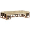 vidaXL Udend&oslash;rs sofagruppe 10 stk. Naturlig og Beige